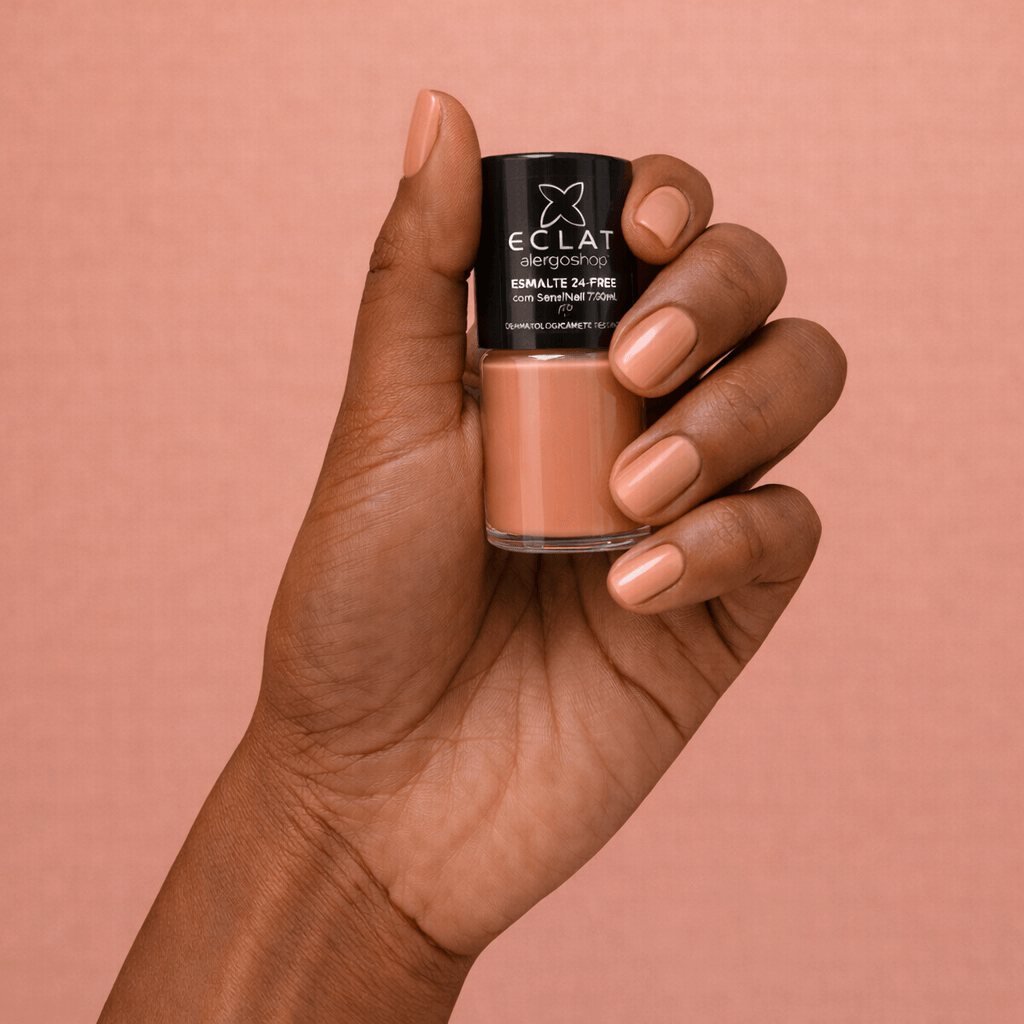 Esmalte Hipoalergênico Eclat Cruelty 24 Free Alergoshop 7ml Cor Doce de Goiaba