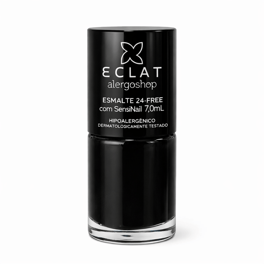 Esmalte Hipoalergênico Eclat Cruelty 24 Free Alergoshop 7ml Cor Preto Vibe