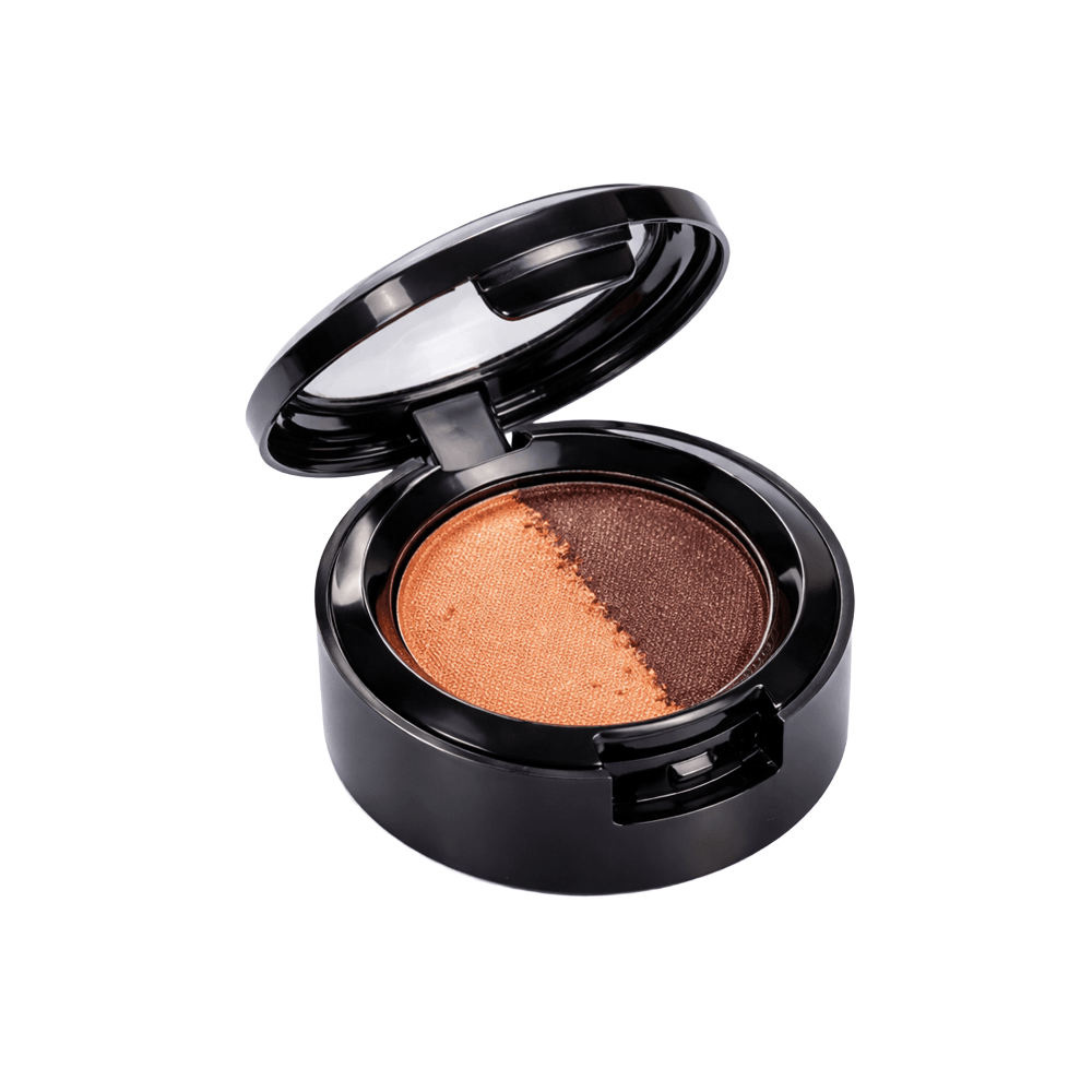 Sombra Compacta Duo Eclat Alergoshop Cor 03 Cobre e Chocolate