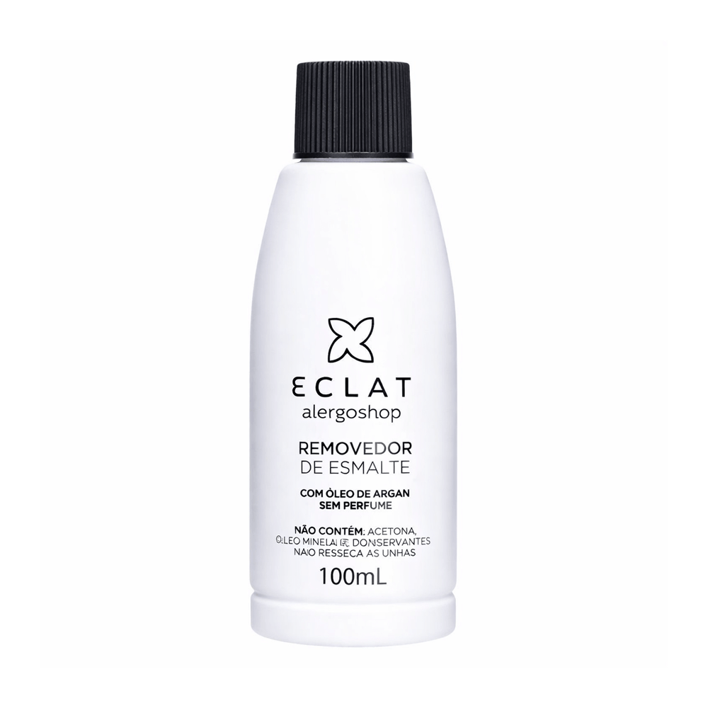 Removedor de Esmalte Hipoalergênico Sem Acetona Eclat Alergoshop 100ml
