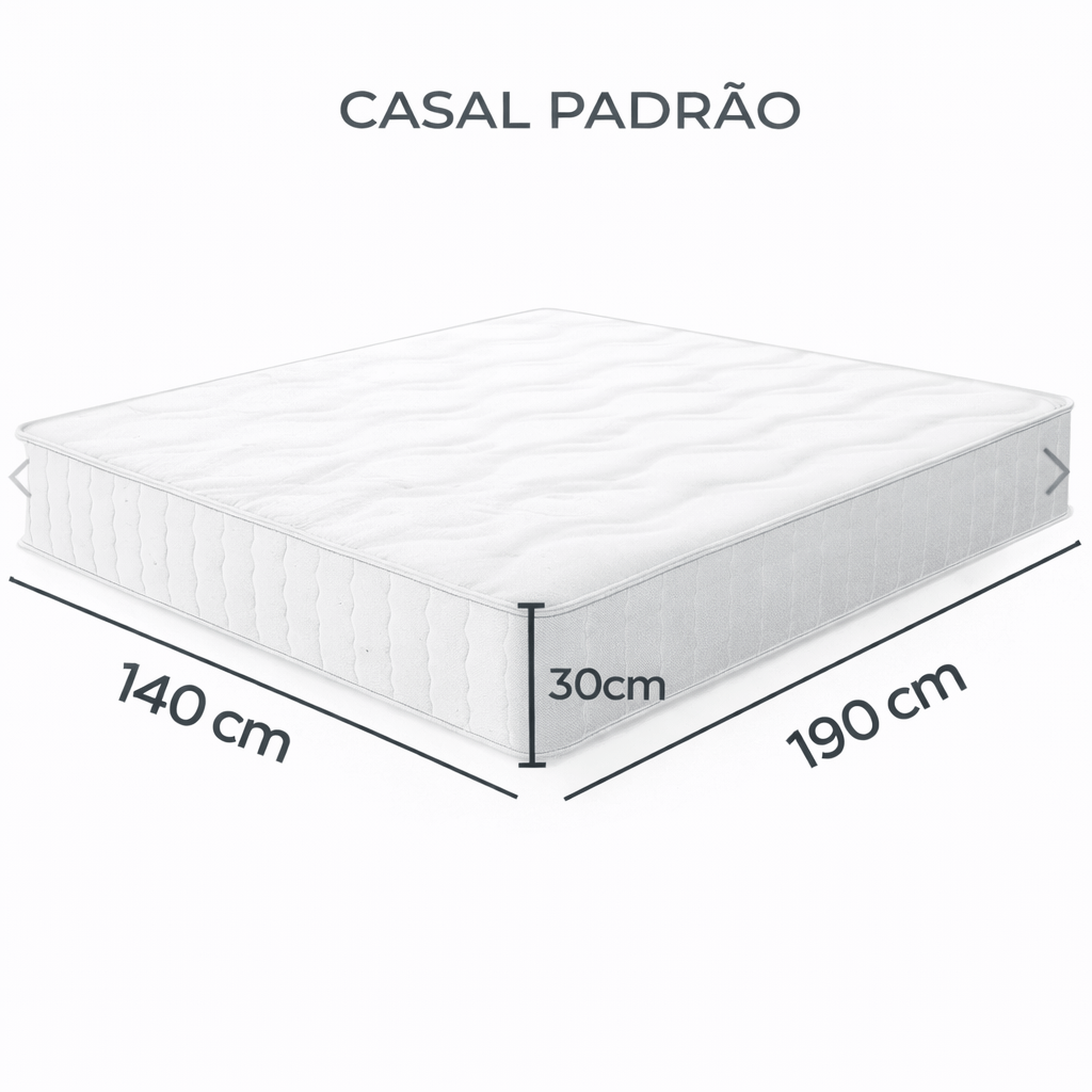 Capa para Colchão de Casal Antiácaro Super Soft Alergoshop Casal Padrão 30cm