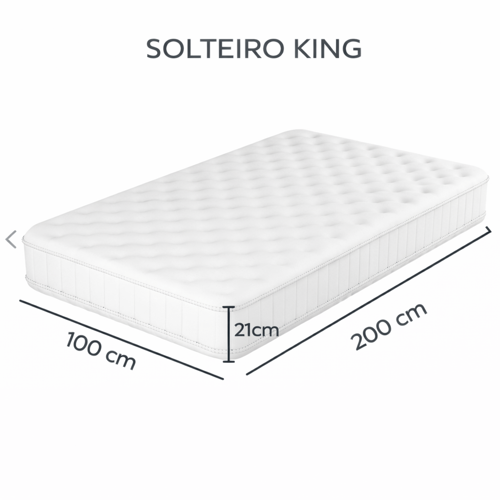 Capa Antiácaro Super Soft Alergoshop Solteiro King 21cm