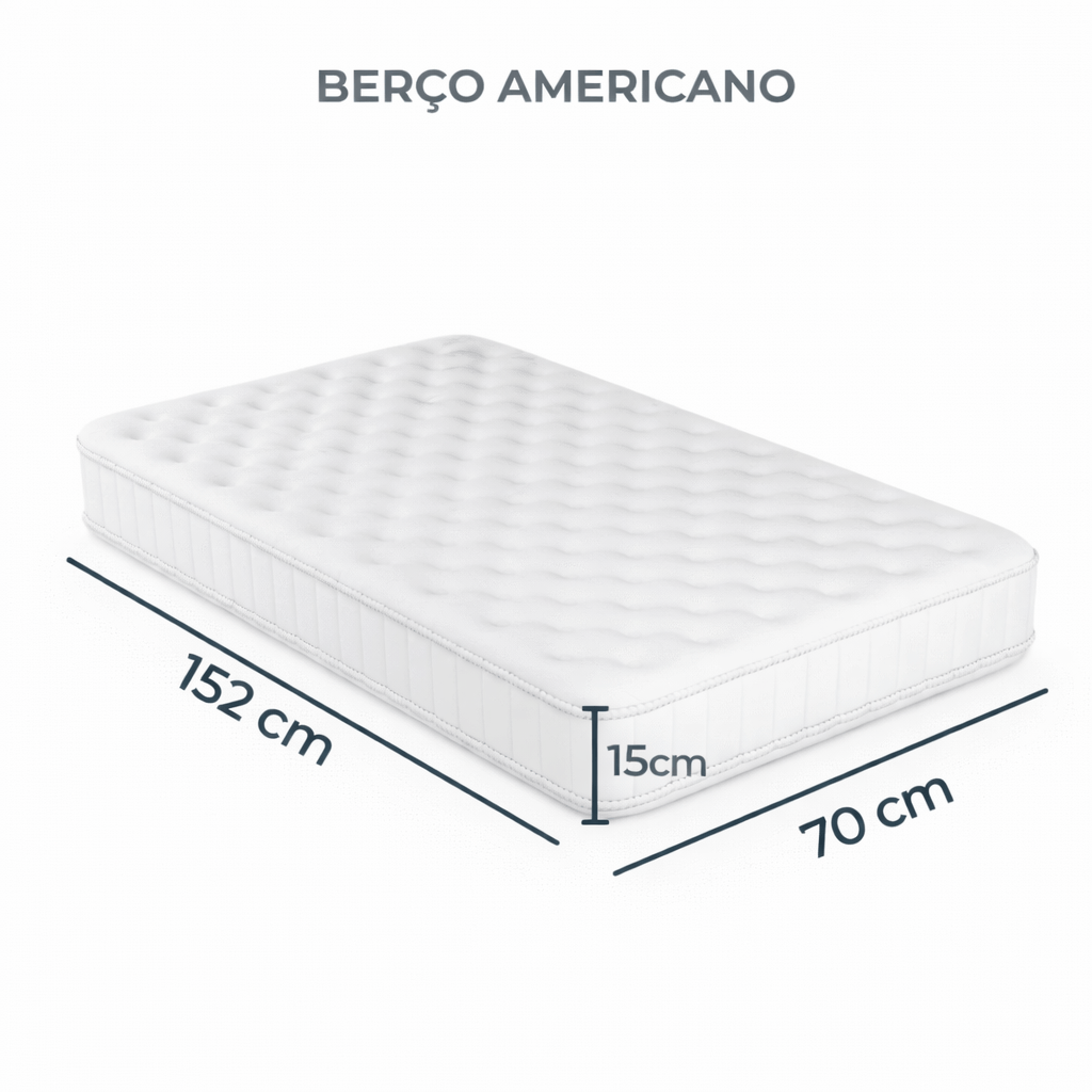 Capa Antiácaro Super Soft Para Berço Alergoshop Berço Americano