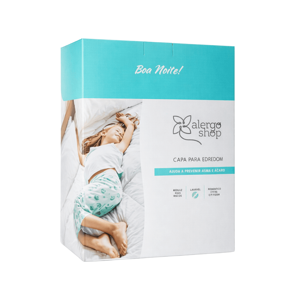 Capa Antiácaro Super Soft Para Edredom e Cobertor Alergoshop Casal
