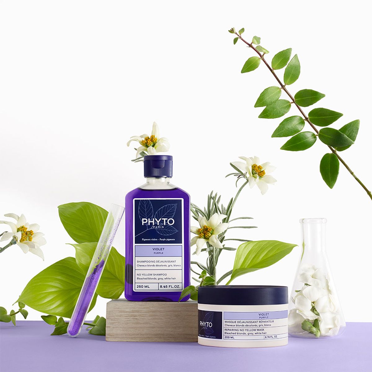Máscara Desamareladora de Reparação Phyto Paris Purple 200ml