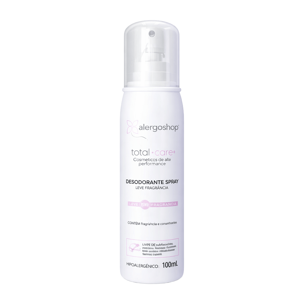 Desodorante Spray Hipoalergênico Total Care Alergoshop 100ml