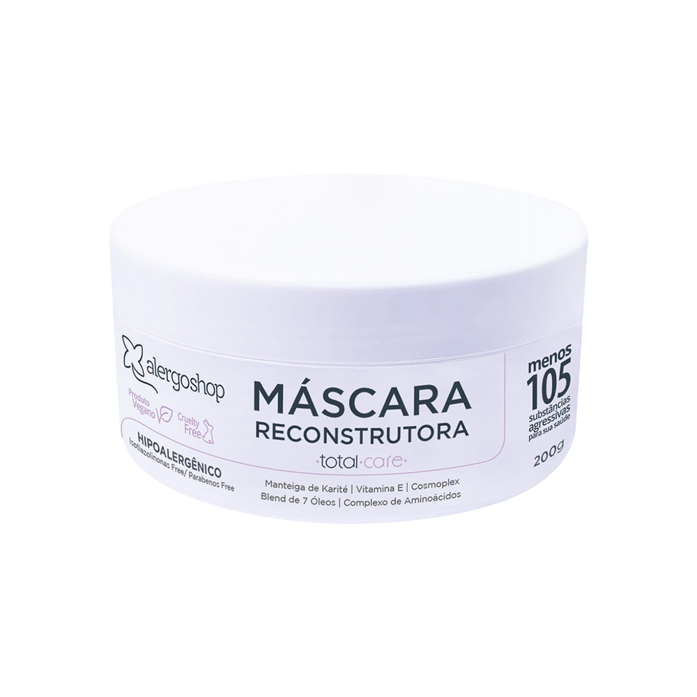 Máscara Capilar Reconstrutora Total Care Alergoshop 200g