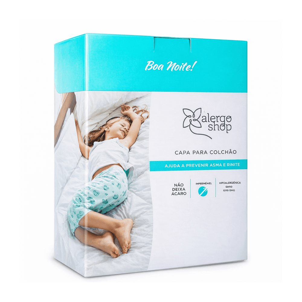 Capa Para Travesseiro Antiácaro Em Pvc Alergoshop Padrão