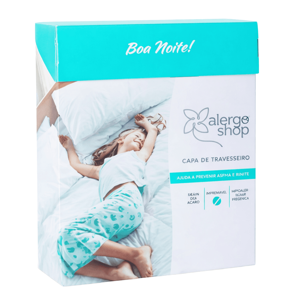 Capa Super Soft Para Travesseiro de Corpo Alergoshop 50cm x 135cm