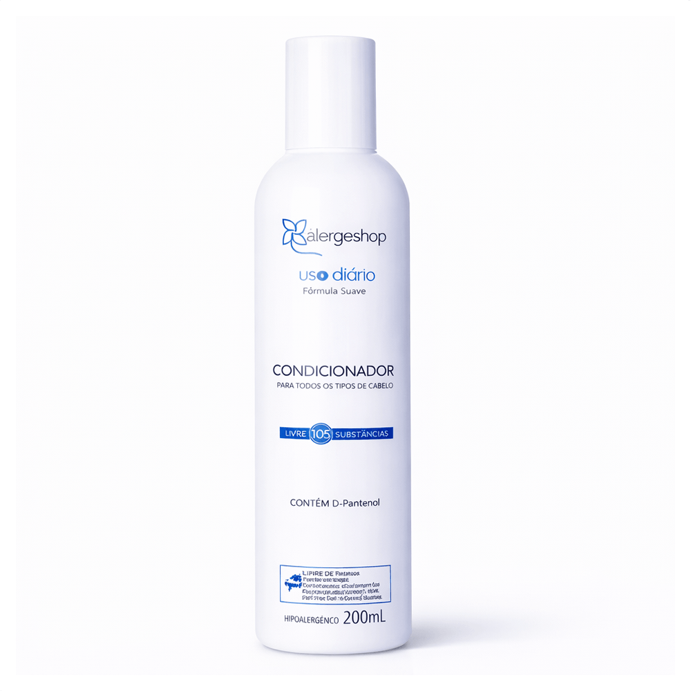 Condicionador Hidratante E Hipoalergênico Uso Diário Alergoshop 200ml