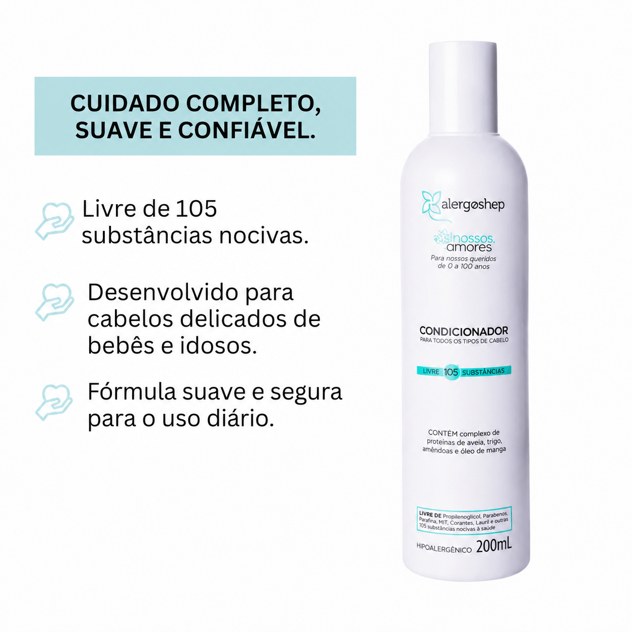 Condicionador Nossos Amores Alergoshop 200ml