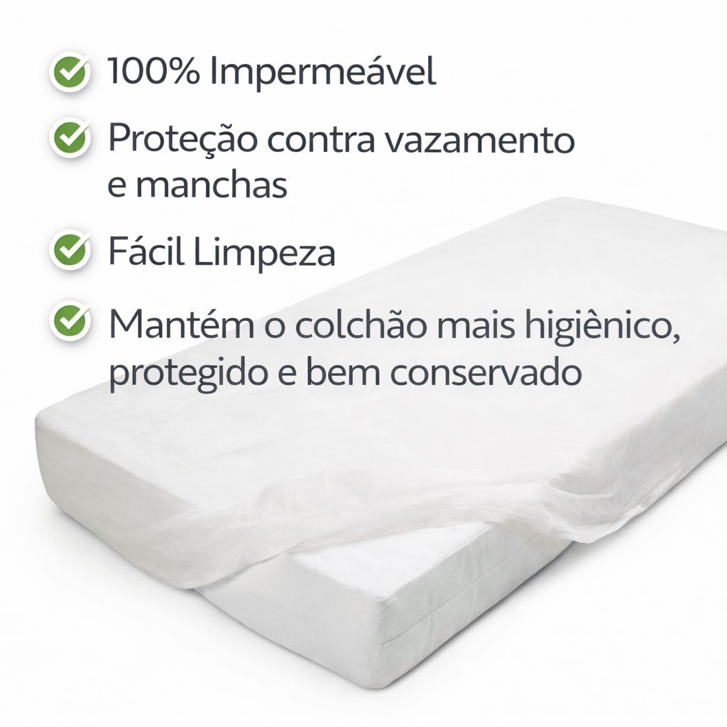 Protetor para Colchão Casal em PVC Alergoshop Casal Padrão