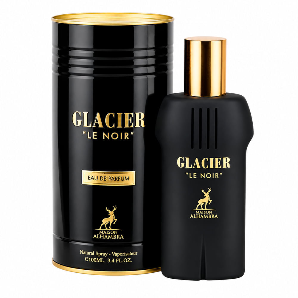Perfume Árabe Unissex Glacier Le Noir Eau de Parfum Maison Alhambra 100ml