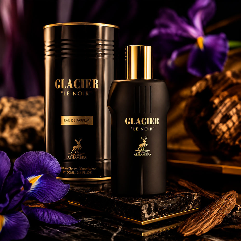 Perfume Árabe Unissex Glacier Le Noir Eau de Parfum Maison Alhambra 100ml