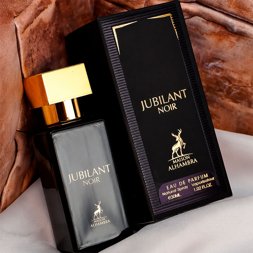 Perfume Árabe Feminino Jubilant Noir Eau de Parfum Maison Alhambra 30ml