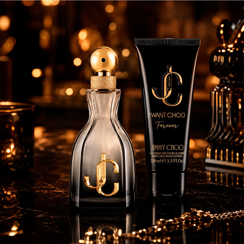 Kit Jimmy Choo I Want Choo Forever Feminino Perfume Eau de Parfum 60ml + Loção Corporal 100ml