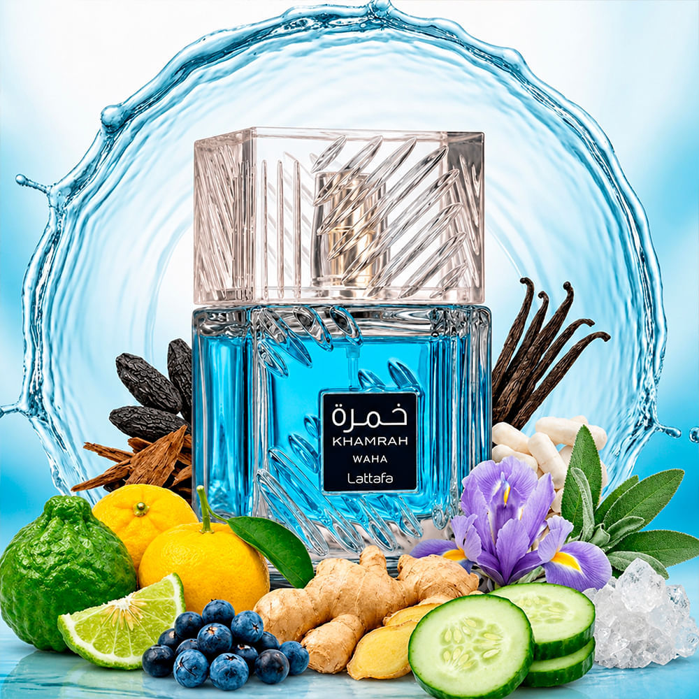 Perfume Árabe Unissex Khamrah Waha Eau de Parfum Lattafa 100ml