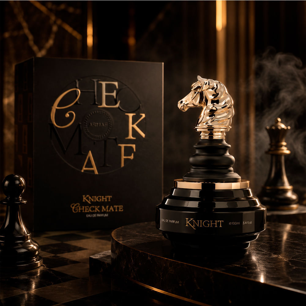 Perfume Árabe Masculino Checkmate Black Knight Eau de Parfum Armaf 100ml