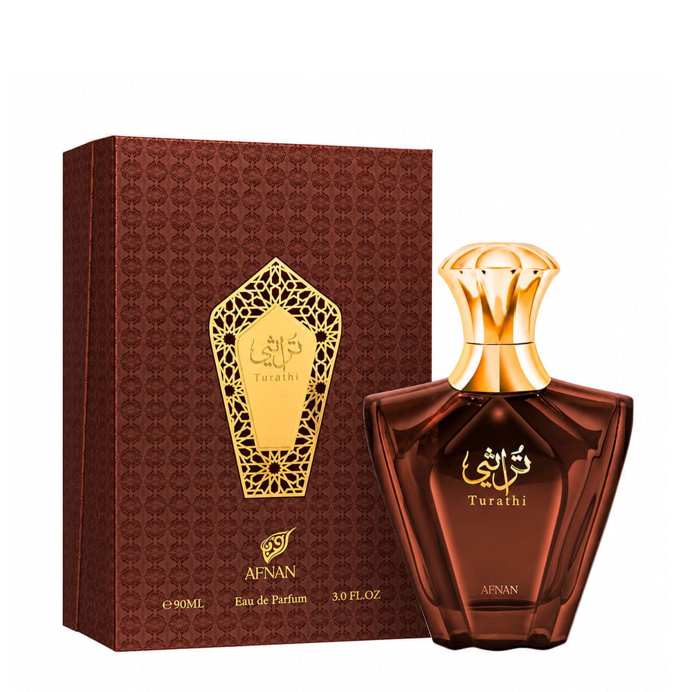 Perfume Árabe Masculino Turathi Brown Eau de Parfum Afnan 90ml