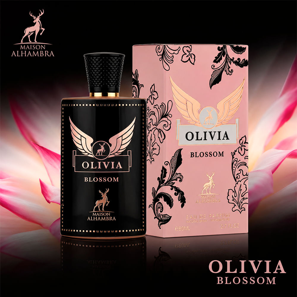 Perfume Árabe Feminino Olivia Blossom Eau de Parfum Maison Alhambra 80ml