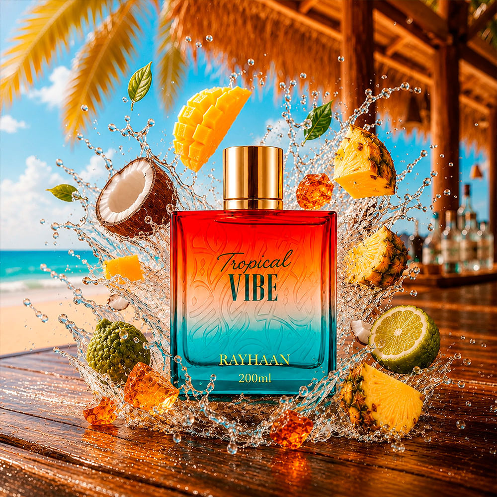 Perfume Árabe Unissex Tropical Vibe Eau de Parfum Rayhaan 100ml