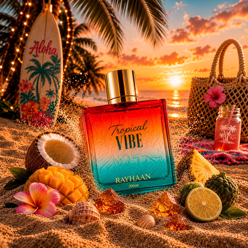 Perfume Árabe Unissex Tropical Vibe Eau de Parfum Rayhaan 100ml