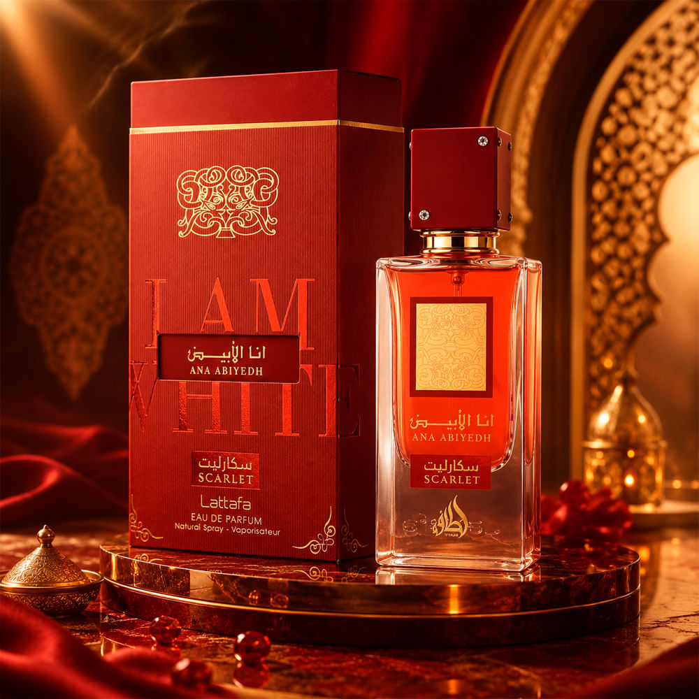 Perfume Árabe Feminino Ana Abiyedh Scarlet Eau de Parfum Lattafa 60ml