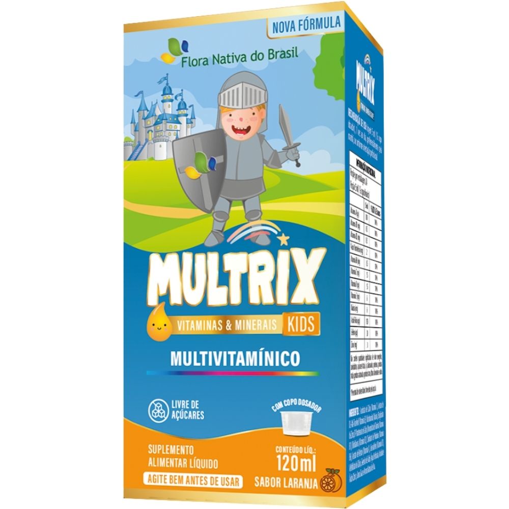 Xarope Infantil Com Vitaminas De A A Z Multrix Flora Nativa 120ml