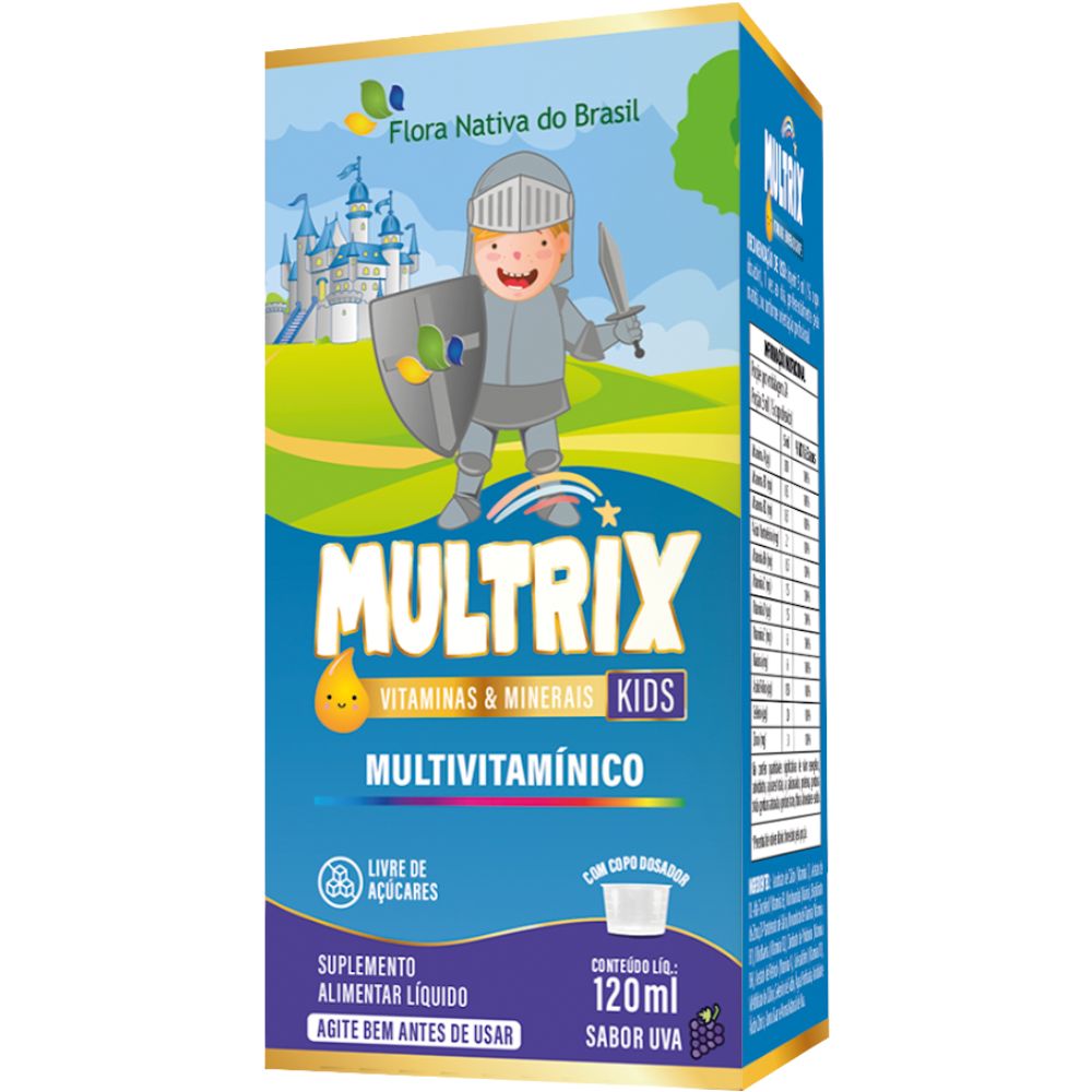 Xarope Infantil com Vitaminas de A a Z Multrix Flora Nativa 120ml
