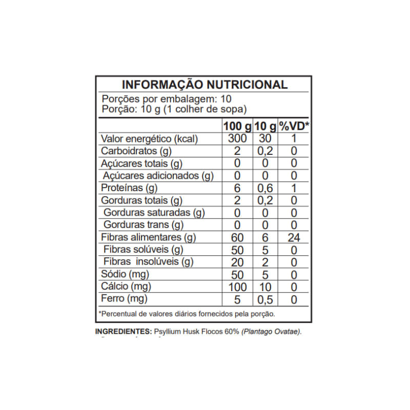 Fibra Alimentar Psyllium Mundo Verde 100g