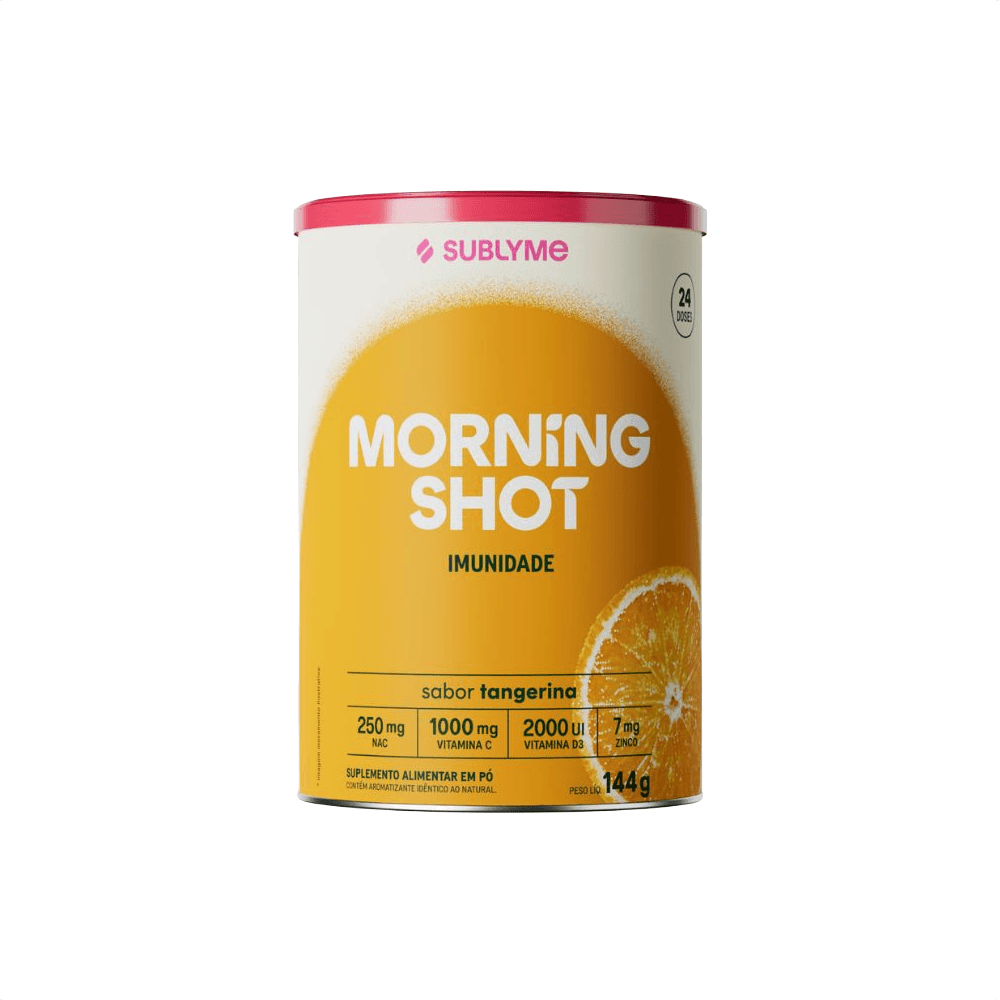 Suplemento Alimentar Morning Shot 2.0 Sublyme 144g Sabor Tangerina
