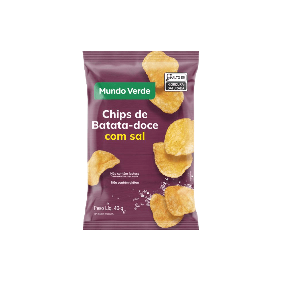 Chips de Batata Doce com Sal Mundo Verde 40g