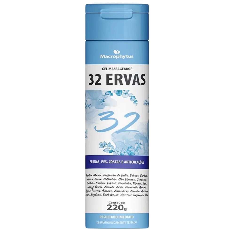 Gel Massageador 32 Ervas Macrophytus 220g