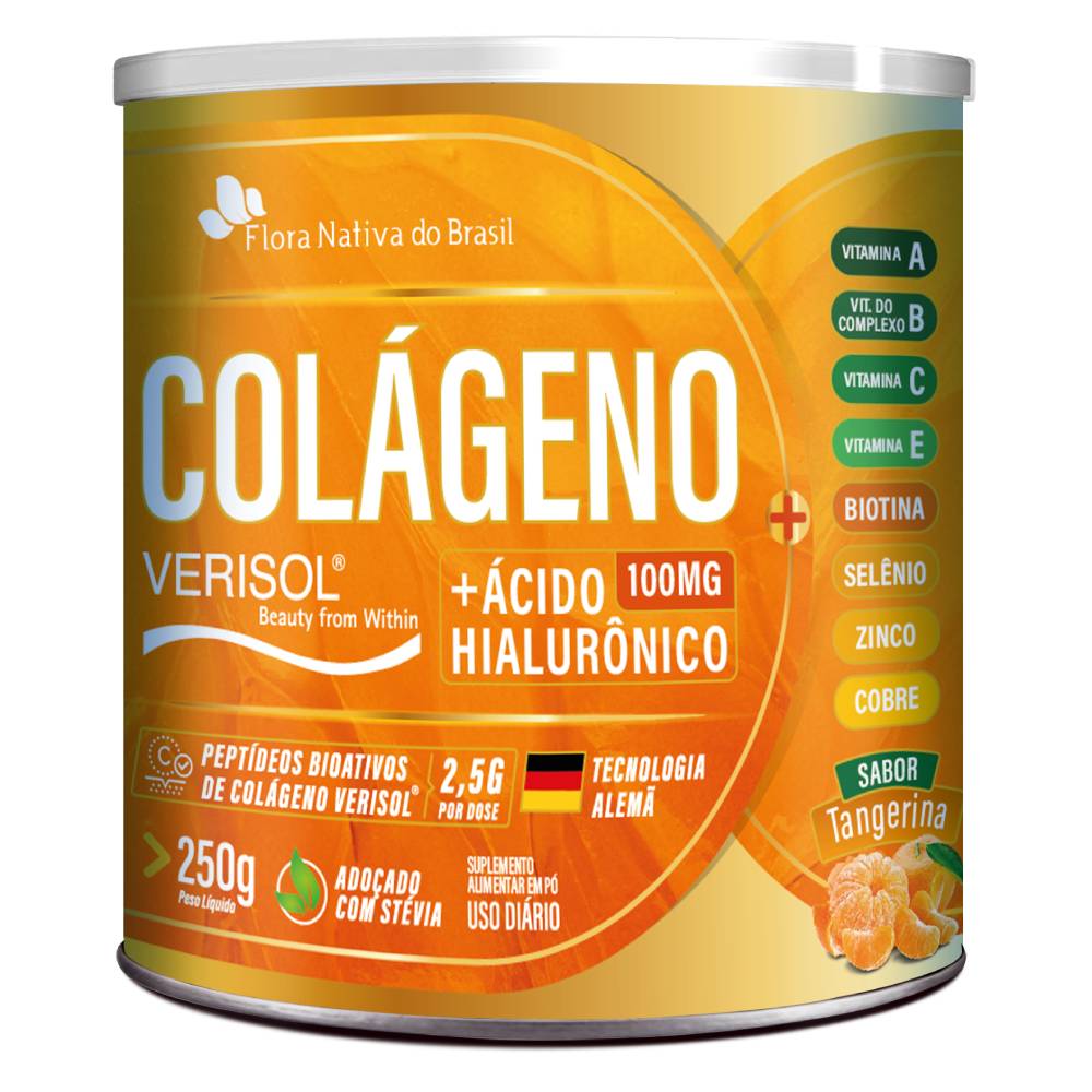 Colágeno Verisol + Ácido Hialurônico Em Pó Flora Nativa 250g