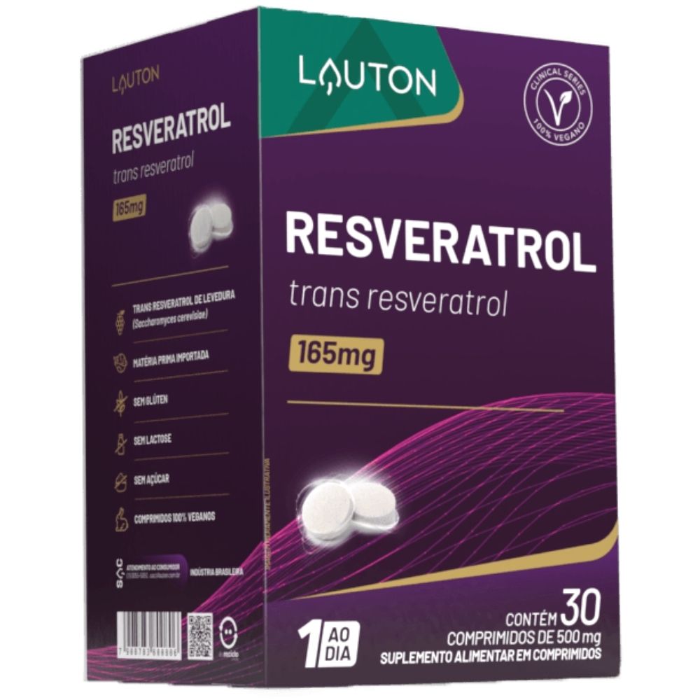 Trans-Resveratrol Lauton 165mg 30 Comprimidos