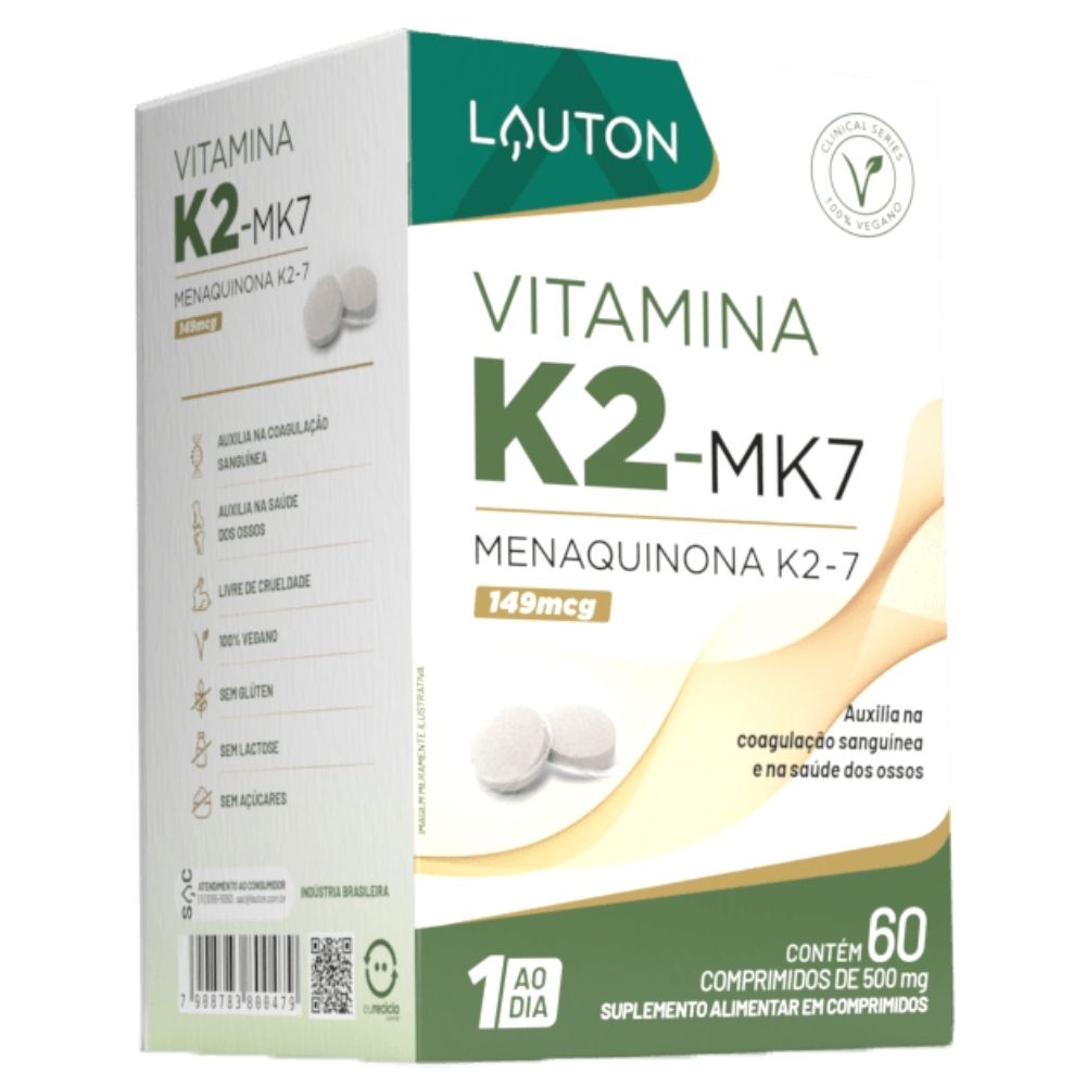 Vitamina K2 MK-7 Lauton 60 Comprimidos