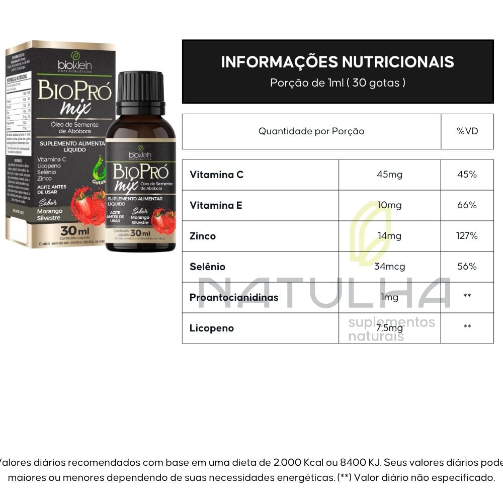 Suplemento Alimentar BioPró Mix Bioklein 30ml