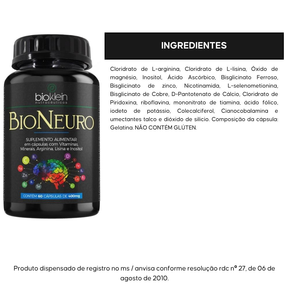 BioNeuro Bioklein 60 Cápsulas