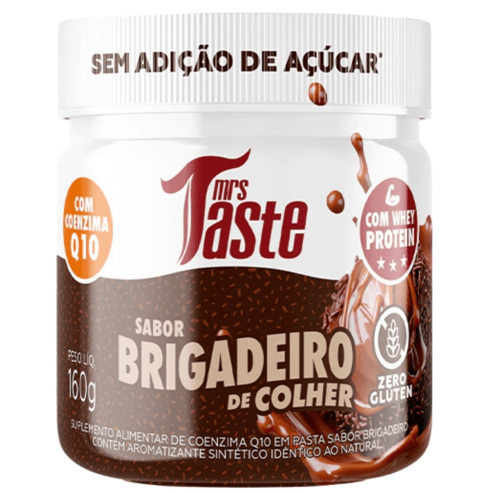 Creme com Whey Protein e CoQ10 Mrs Taste Sabor Brigadeiro 160g