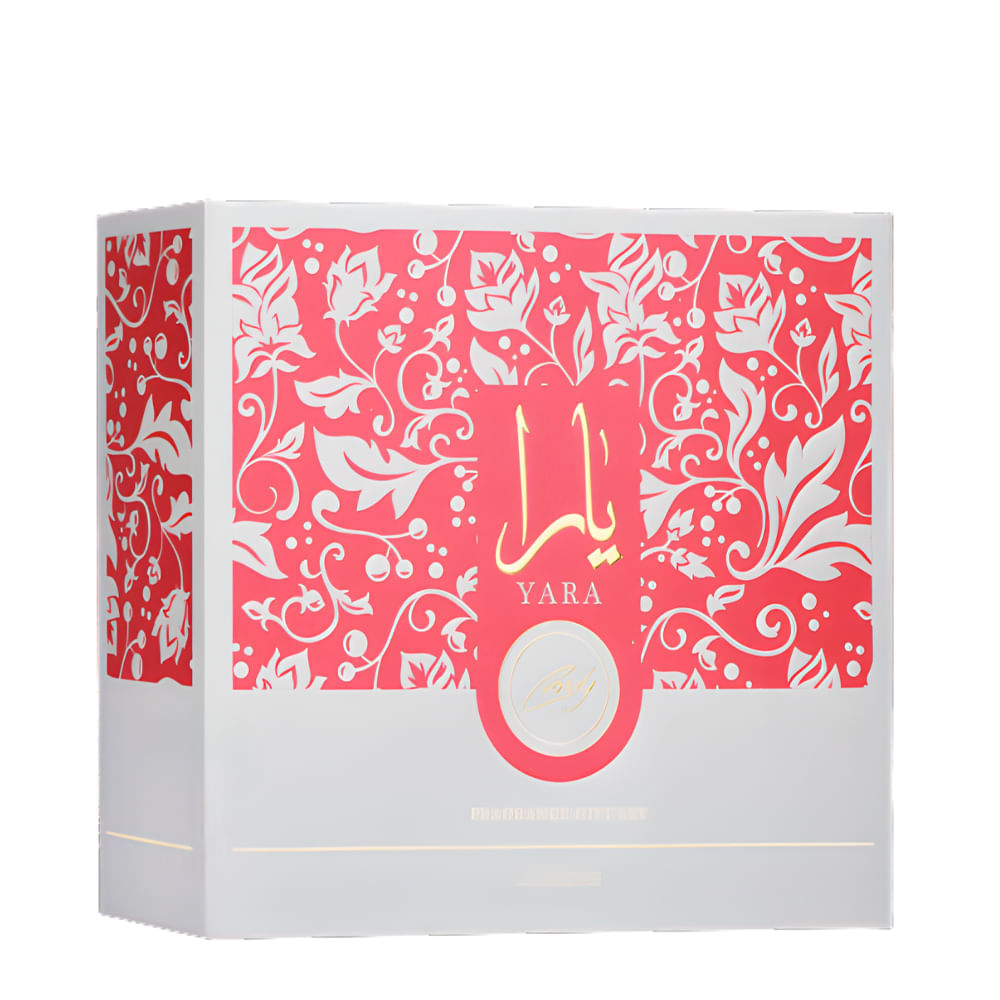 Kit Lattafa Yara Candy Feminino Eau de Parfum 100ml + 12ml + Hair Mist 50ml