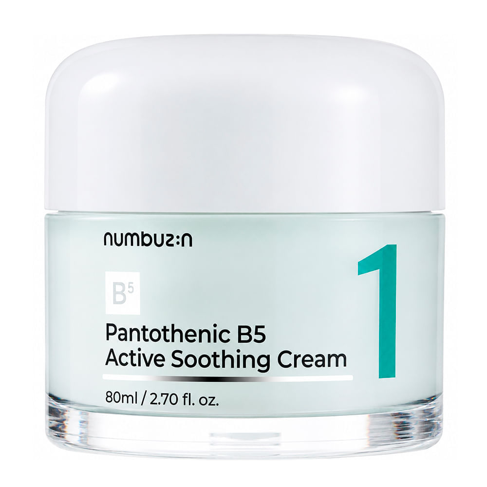 Creme Facial Calmante Numbuzin Nº 1 Pantothenic B5 Active Soothing Cream 80ml