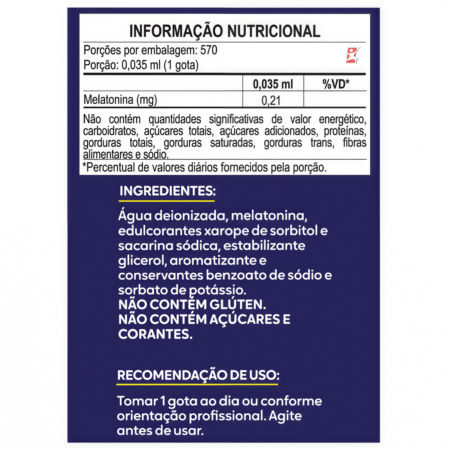 Melatonina em Gotas Maltta Nutrition Sabor Maracujá 20ml
