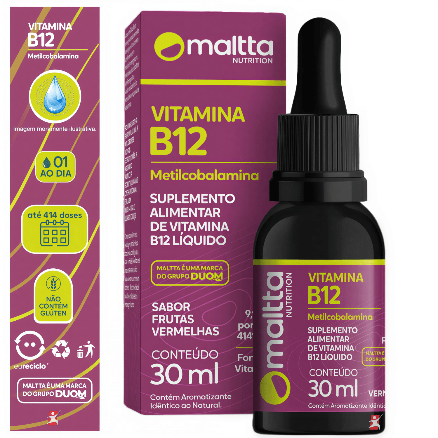 Vitamina B12 Metilcobalamina Maltta Nutrition 30ml