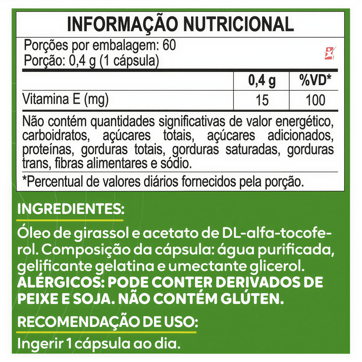 Vitamina E Maltta Nutrition 60 Cápsulas