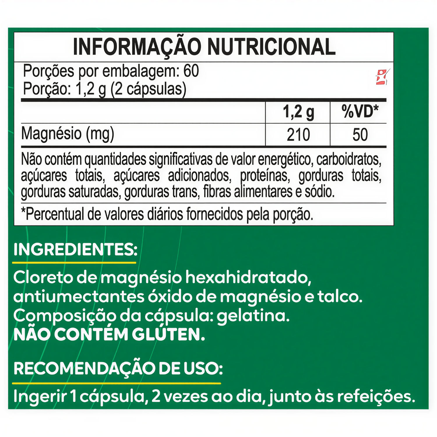 Cloreto de Magnésio P.A. Maltta Nutrition 120 Cápsulas