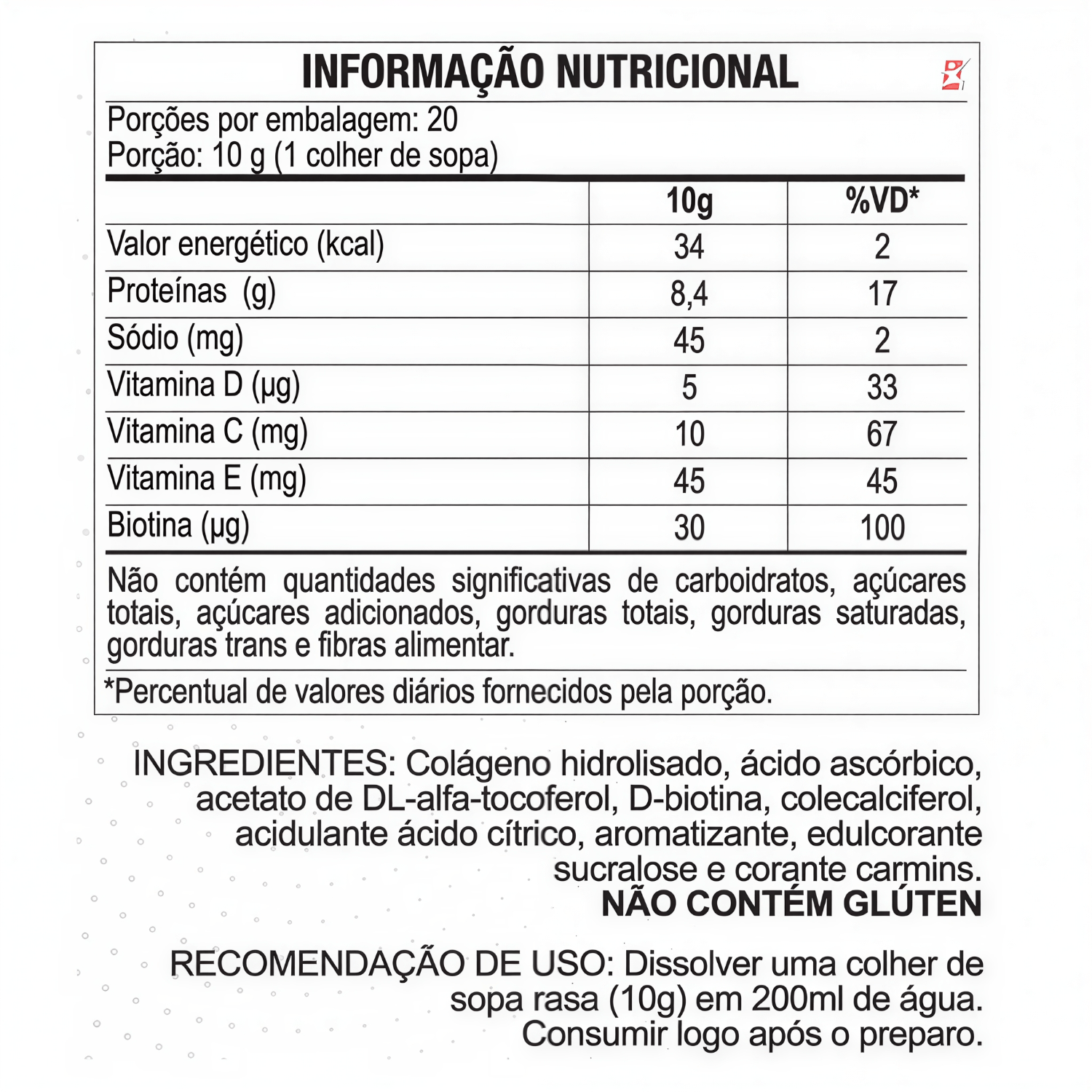 Colágeno Hidrolisado Maltta Nutrition Sabor Morango 200g
