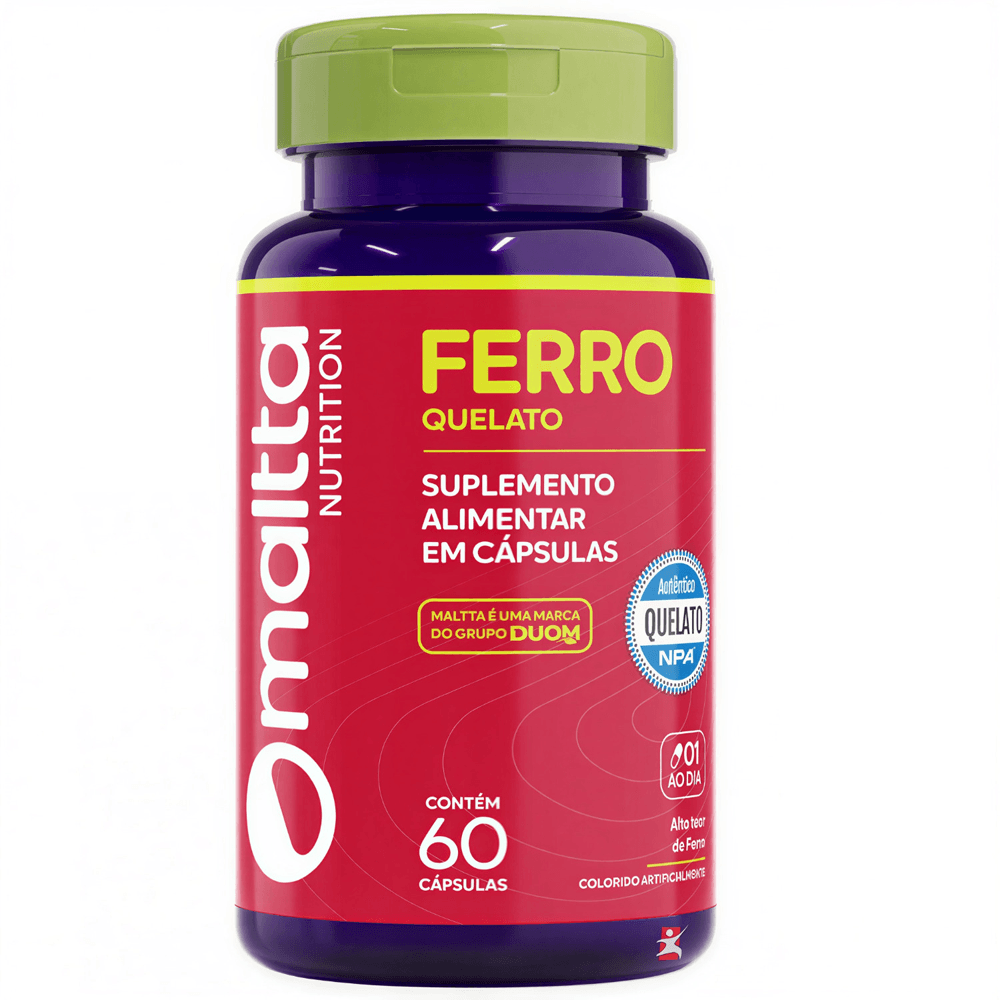 Ferro Quelato Maltta Nutrition 60 Cápsulas