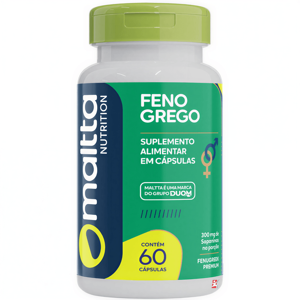 Feno Grego Fenugreek Premium Maltta Nutrition 60 Cápsulas