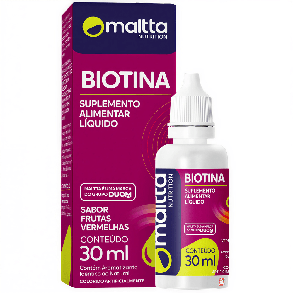 Biotina Maltta Nutrition Sabor Frutas Vermelhas 30ml