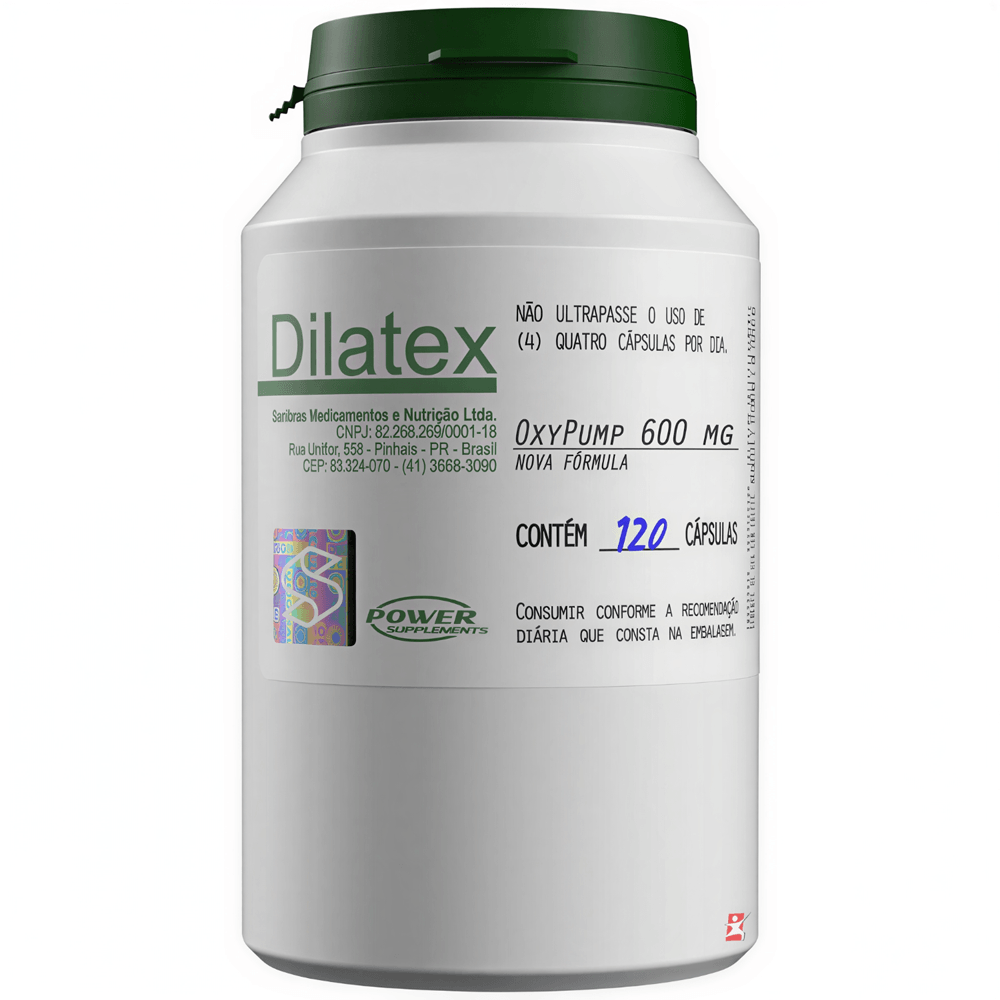 Dilatex Oxypump Alanina + Arginina Power Supplements 120 Cápsulas